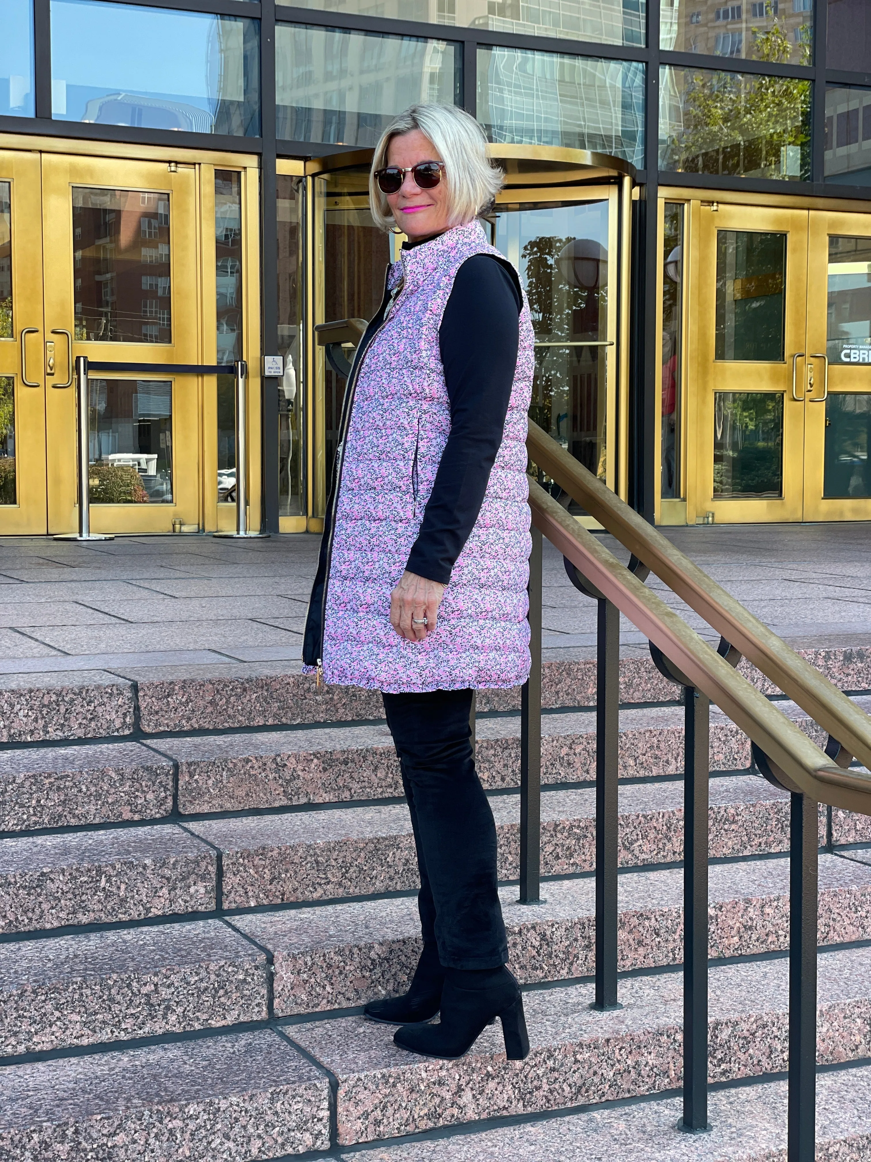 AUBREY PINK PUFFER VEST
