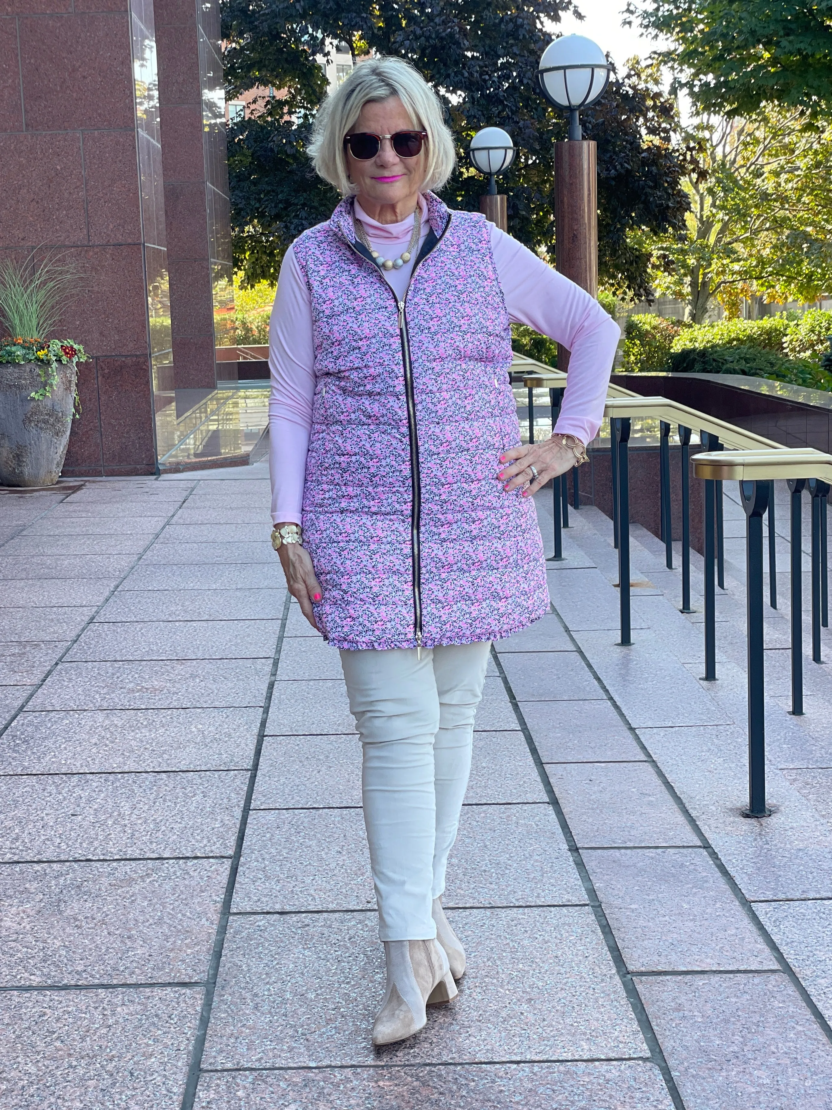 AUBREY PINK PUFFER VEST