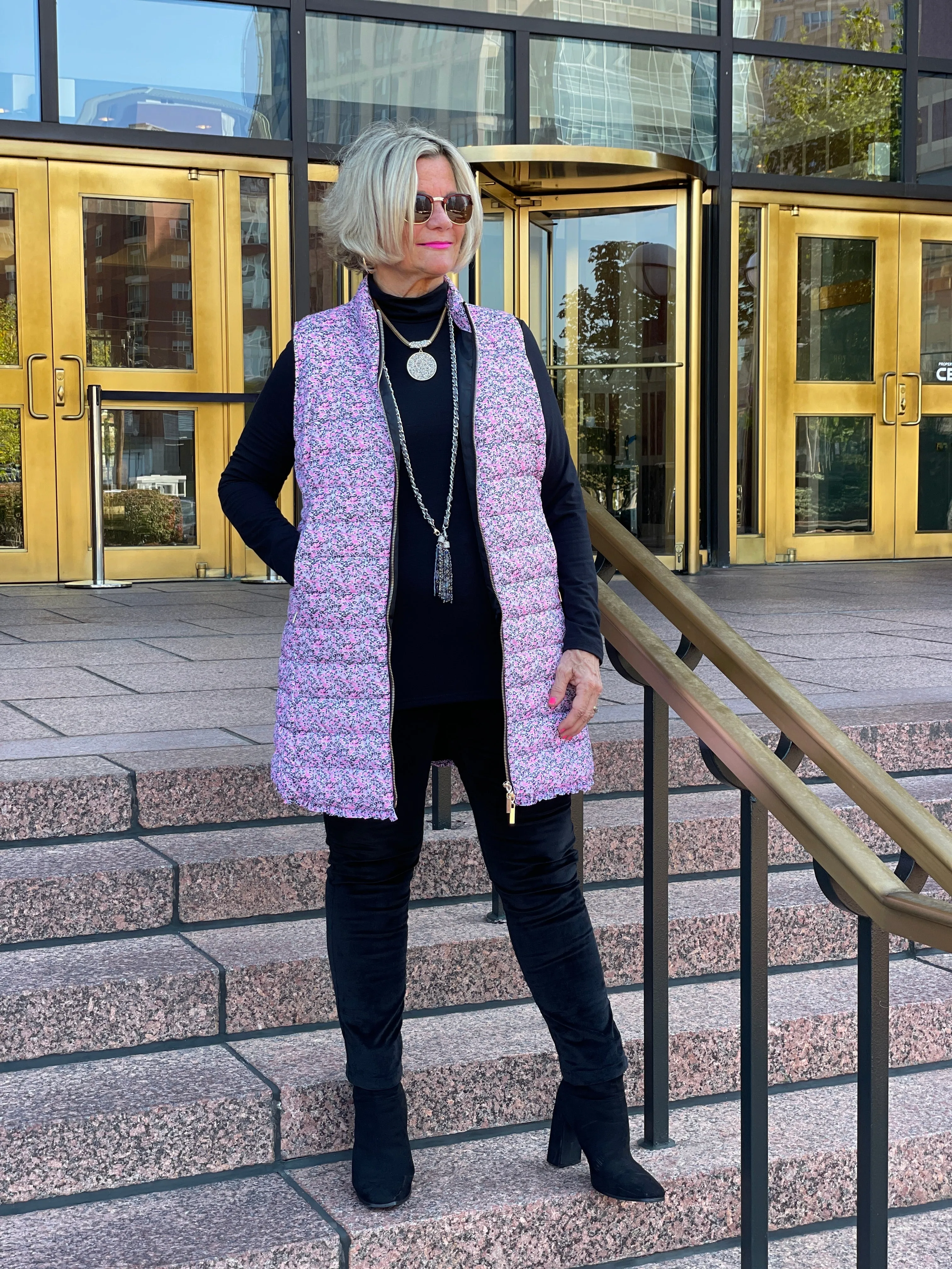 AUBREY PINK PUFFER VEST