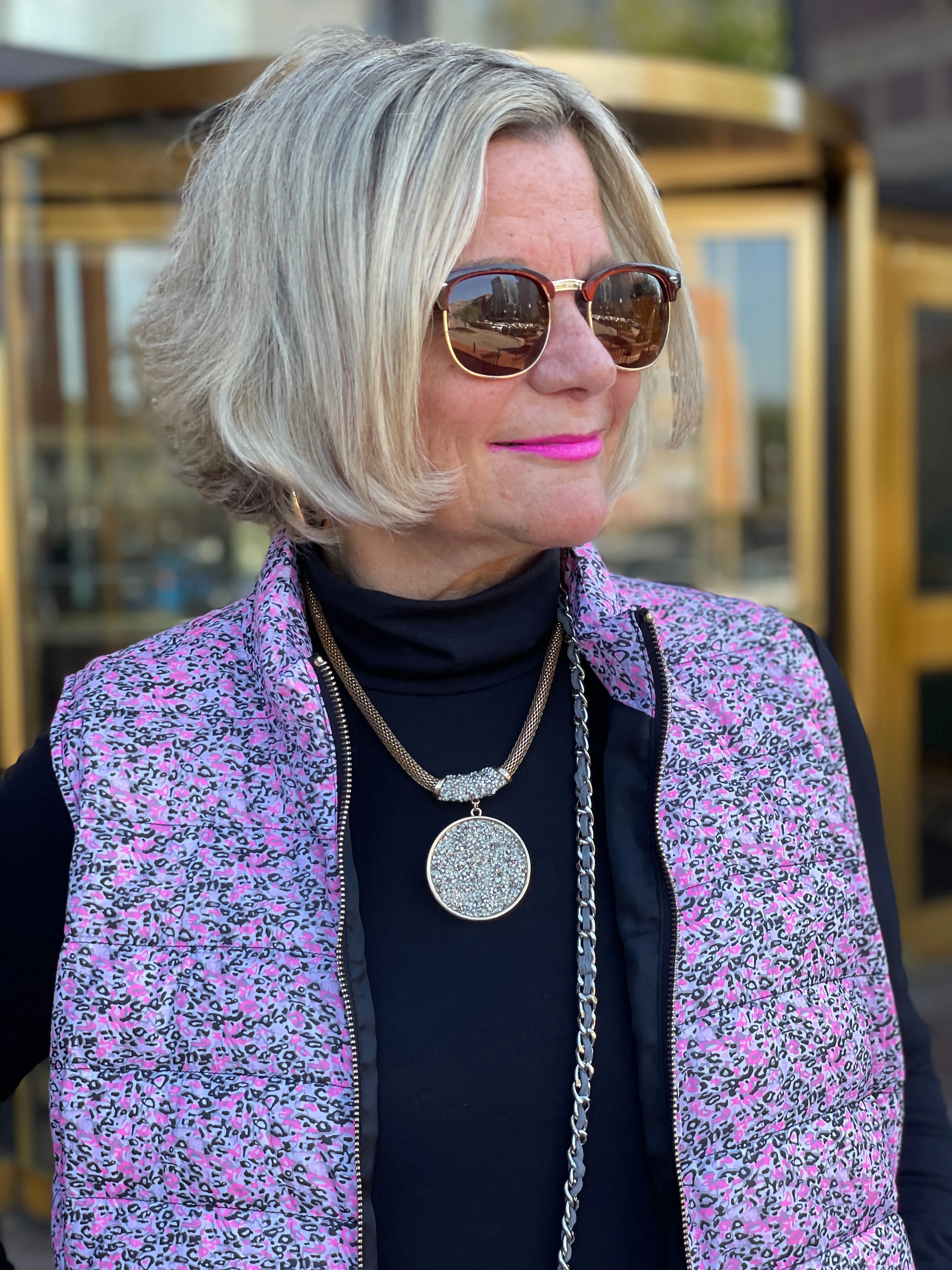 AUBREY PINK PUFFER VEST