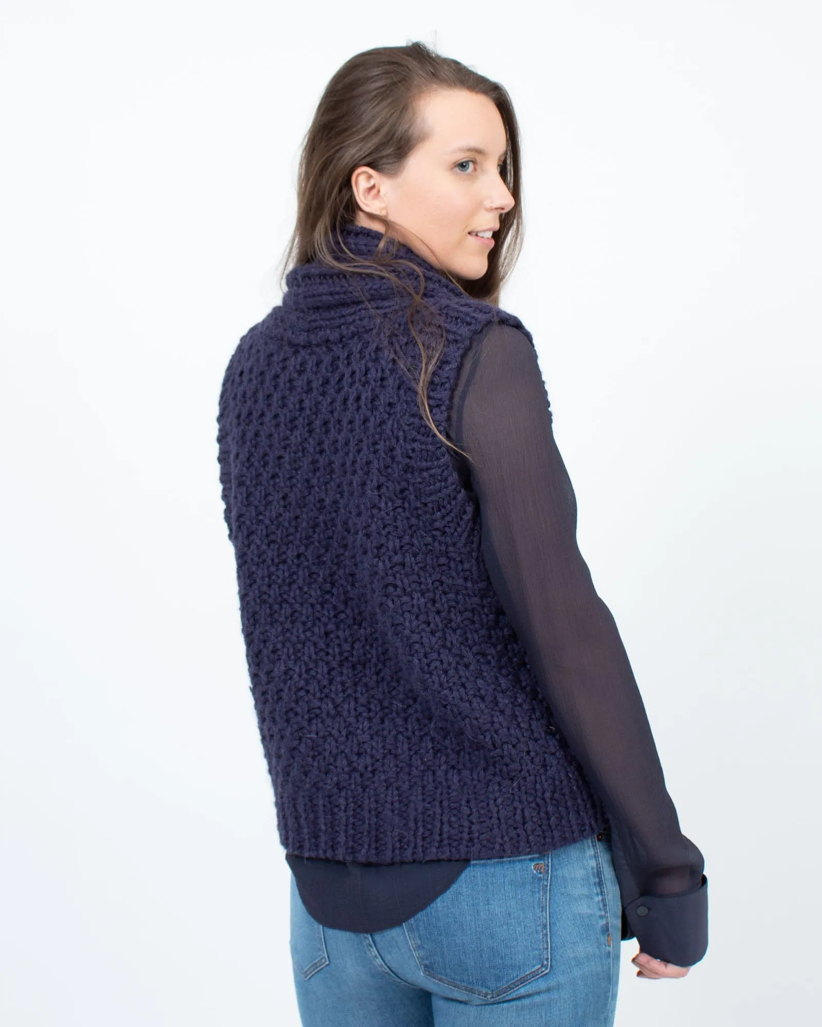 Belted Knit Vest