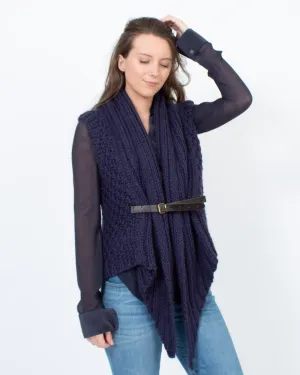 Belted Knit Vest
