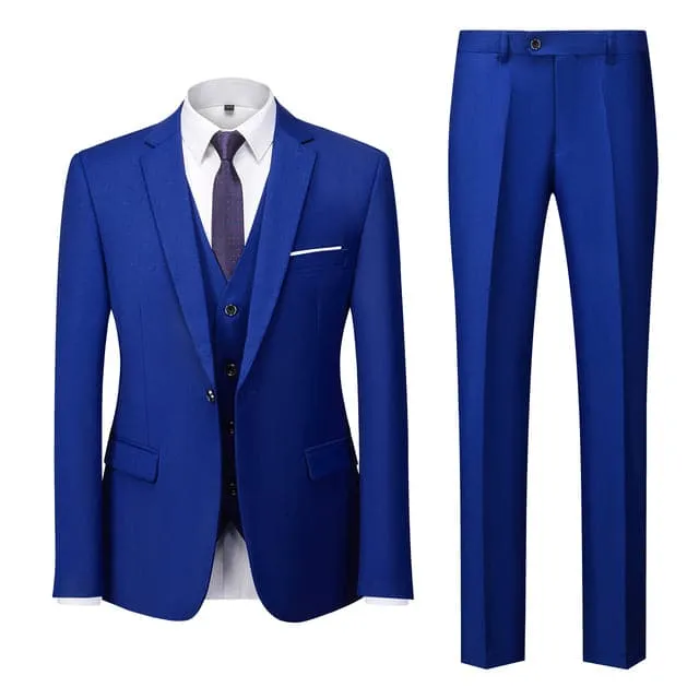 BRADLEY VIP SUITS Men's Fashion Formal Business & Special Events Wear 3 Piece (Jacket   Pants   Vest) Burgundy Red Suit Set