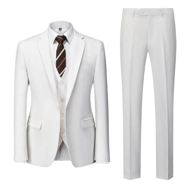 BRADLEY VIP SUITS Men's Fashion Formal Business & Special Events Wear 3 Piece (Jacket   Pants   Vest) Burgundy Red Suit Set