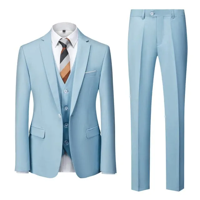 BRADLEY VIP SUITS Men's Fashion Formal Business & Special Events Wear 3 Piece (Jacket   Pants   Vest) Dark Gray Suit Set