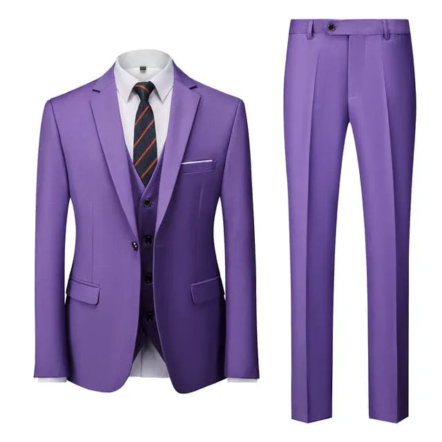 BRADLEY VIP SUITS Men's Fashion Formal Business & Special Events Wear 3 Piece (Jacket   Pants   Vest) Dark Gray Suit Set