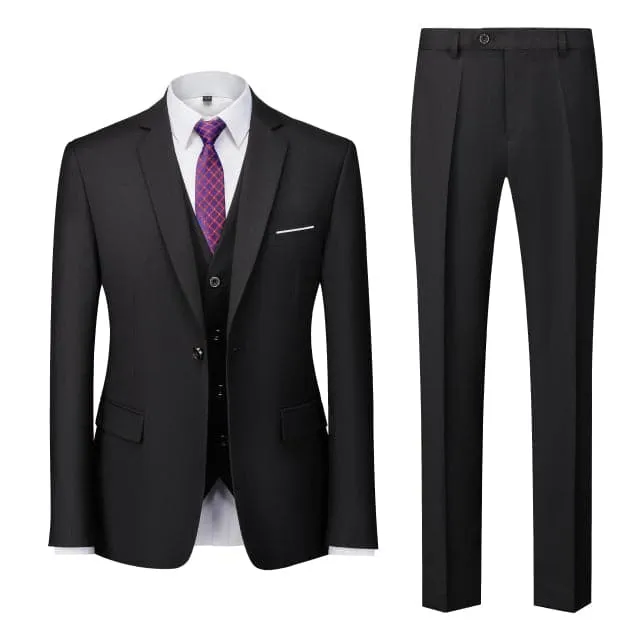 BRADLEY VIP SUITS Men's Fashion Formal Business & Special Events Wear 3 Piece Suit for Business Meetings Job Interviews Church Services Suits (Jacket   Pants   Vest) Brown Khaki Suit Set