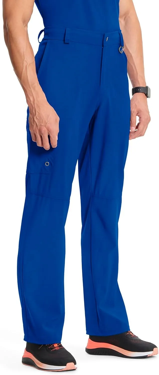 Cherokee Infinity Mens Scrub Pants Modern Fit 6 Pockets Tapered Leg with Drawstring - CK200A