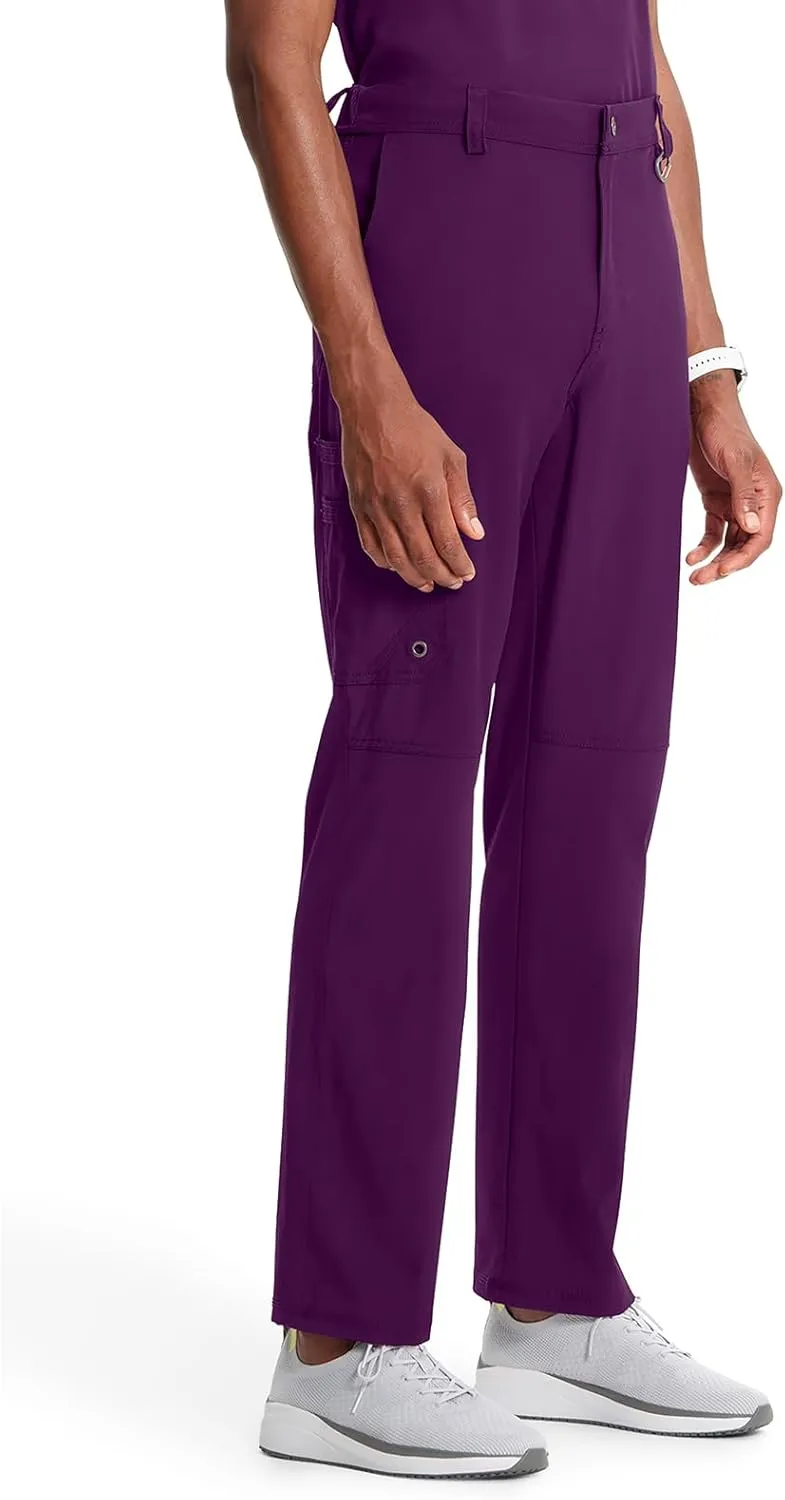 Cherokee Infinity Mens Scrub Pants Modern Fit 6 Pockets Tapered Leg with Drawstring - CK200A