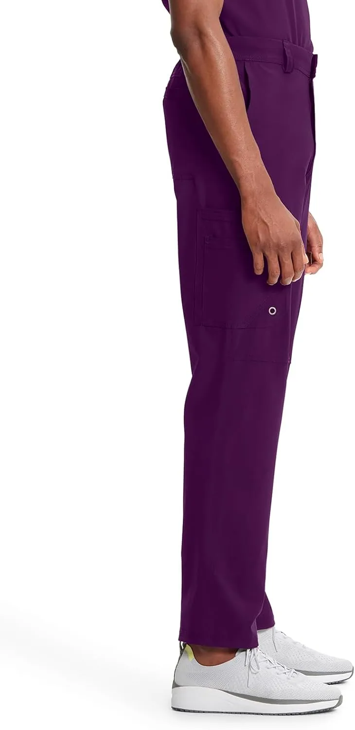 Cherokee Infinity Mens Scrub Pants Modern Fit 6 Pockets Tapered Leg with Drawstring - CK200A