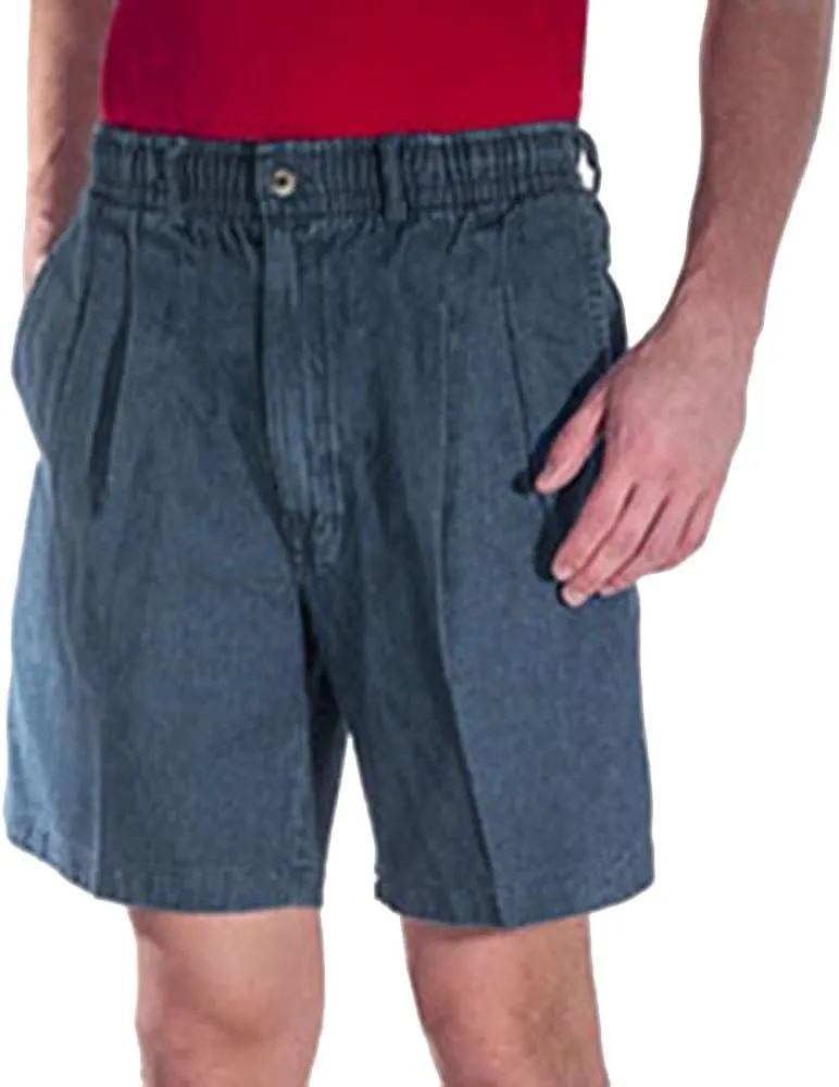 Elastic Waist Twill Shorts for Big & Tall Men  100% Pure Cotton