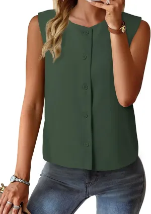 EVALESS Vest for Women 2025 Button Down Sleeveless Blazer Suit Vest Cropped Waistcoat Spring Summer Casual Outfits