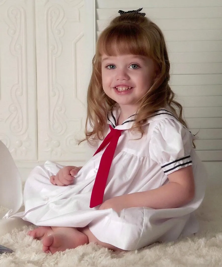 Girls Nautical Sailor Dress