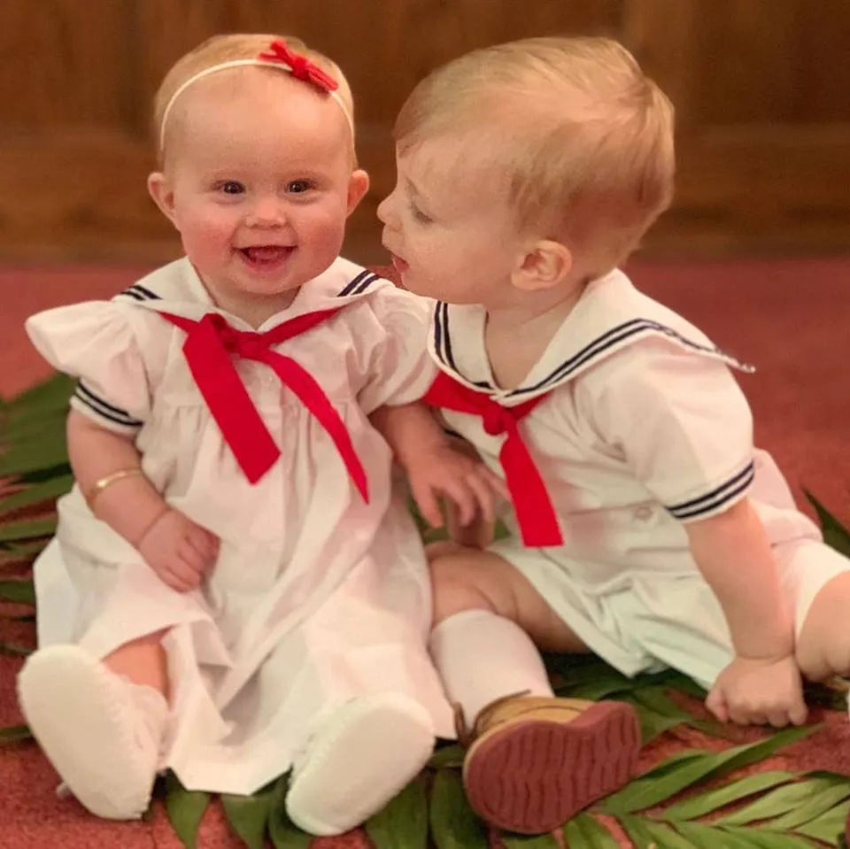 Girls Nautical Sailor Dress