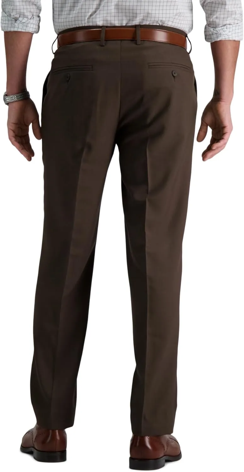 Haggar Men's Premium Comfort Dress Slim Fit Flat Front Pant