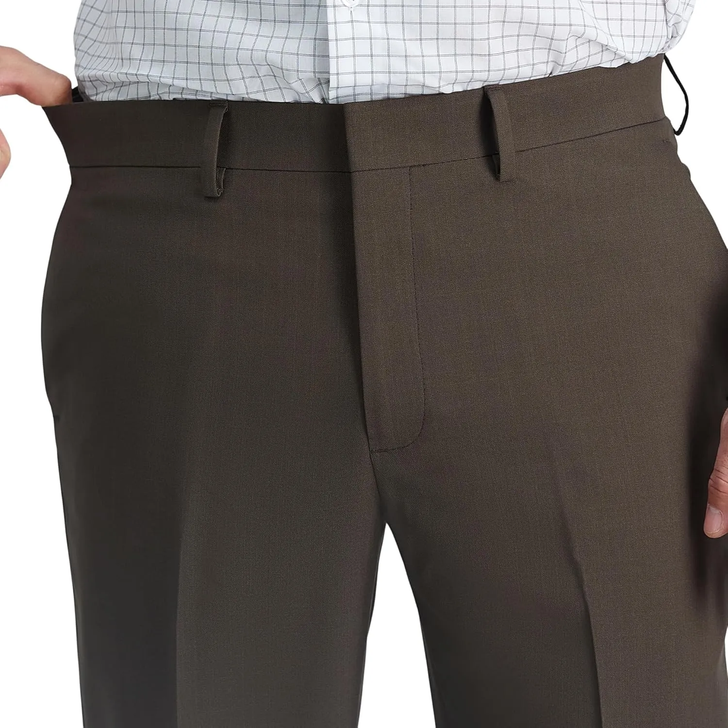 Haggar Men's Premium Comfort Dress Slim Fit Flat Front Pant