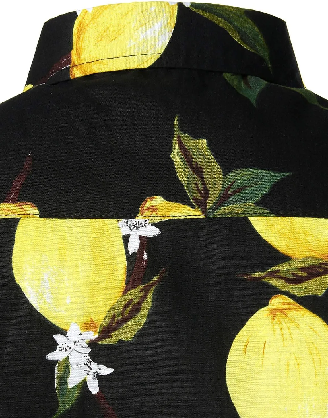 JOGAL Men's Cotton Button Down Short Sleeve Hawaiian Shirt
