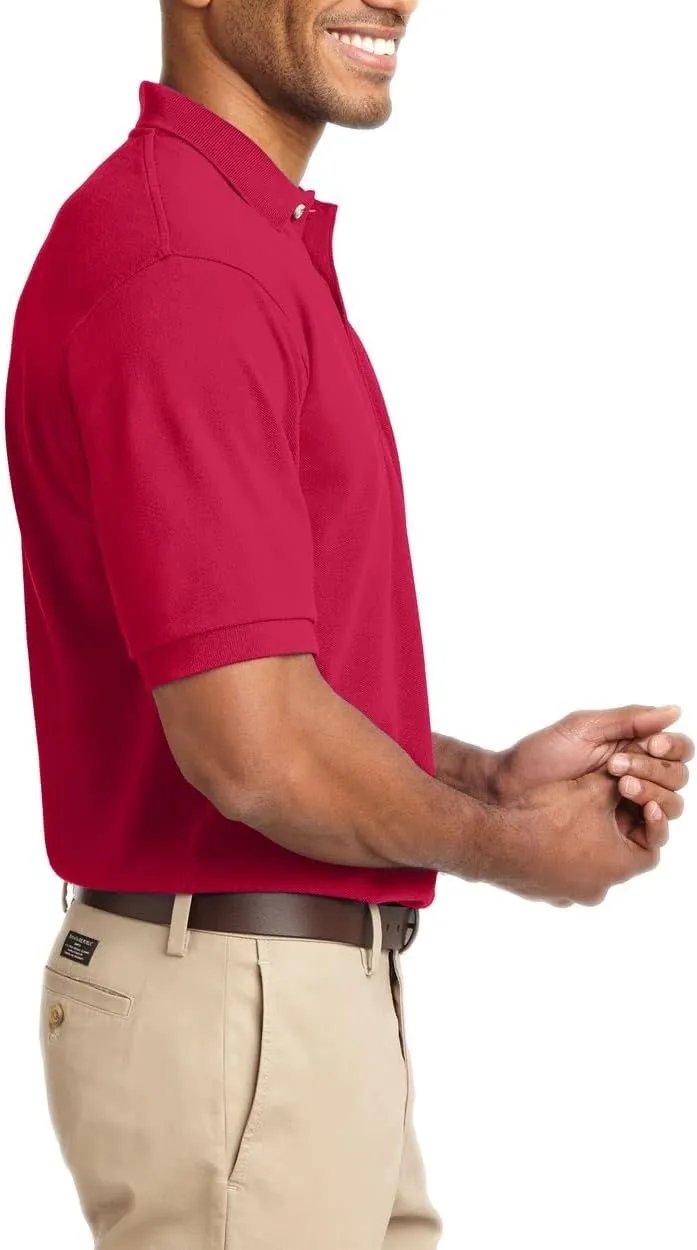 JustBlanks Men's Short Sleeves Heavyweight Cotton Pique Polo Shirt 100% Combed Cotton Jersey Heavyweight Polo Shirt for Men