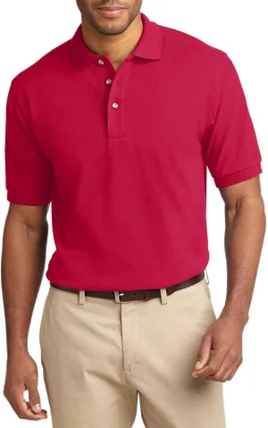 JustBlanks Men's Short Sleeves Heavyweight Cotton Pique Polo Shirt 100% Combed Cotton Jersey Heavyweight Polo Shirt for Men