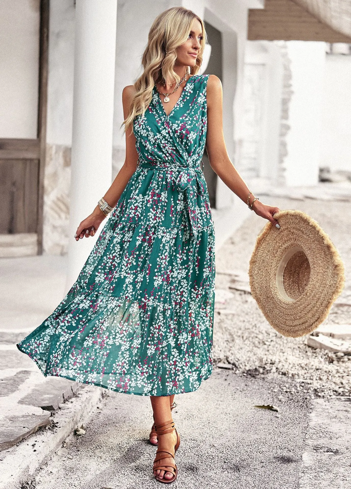 Leisure Holiday Silm Waist Vest Dress
