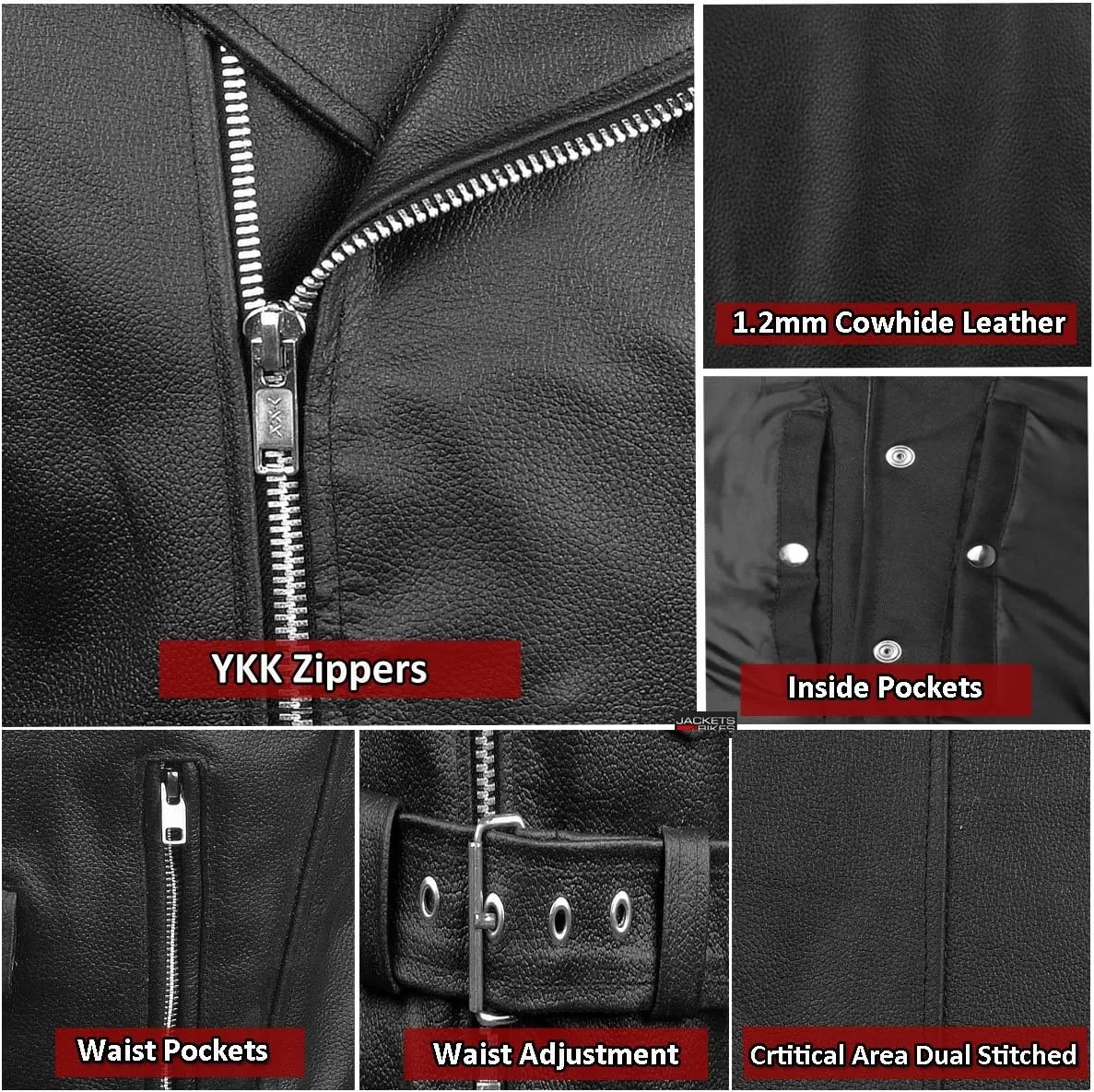 Men's Classic Cowhide Leather Motorcycle Biker Vest | Concealed Carry Gun Pockets | Vintage Cruiser Vest for Men | Stylish Club Riding Black S