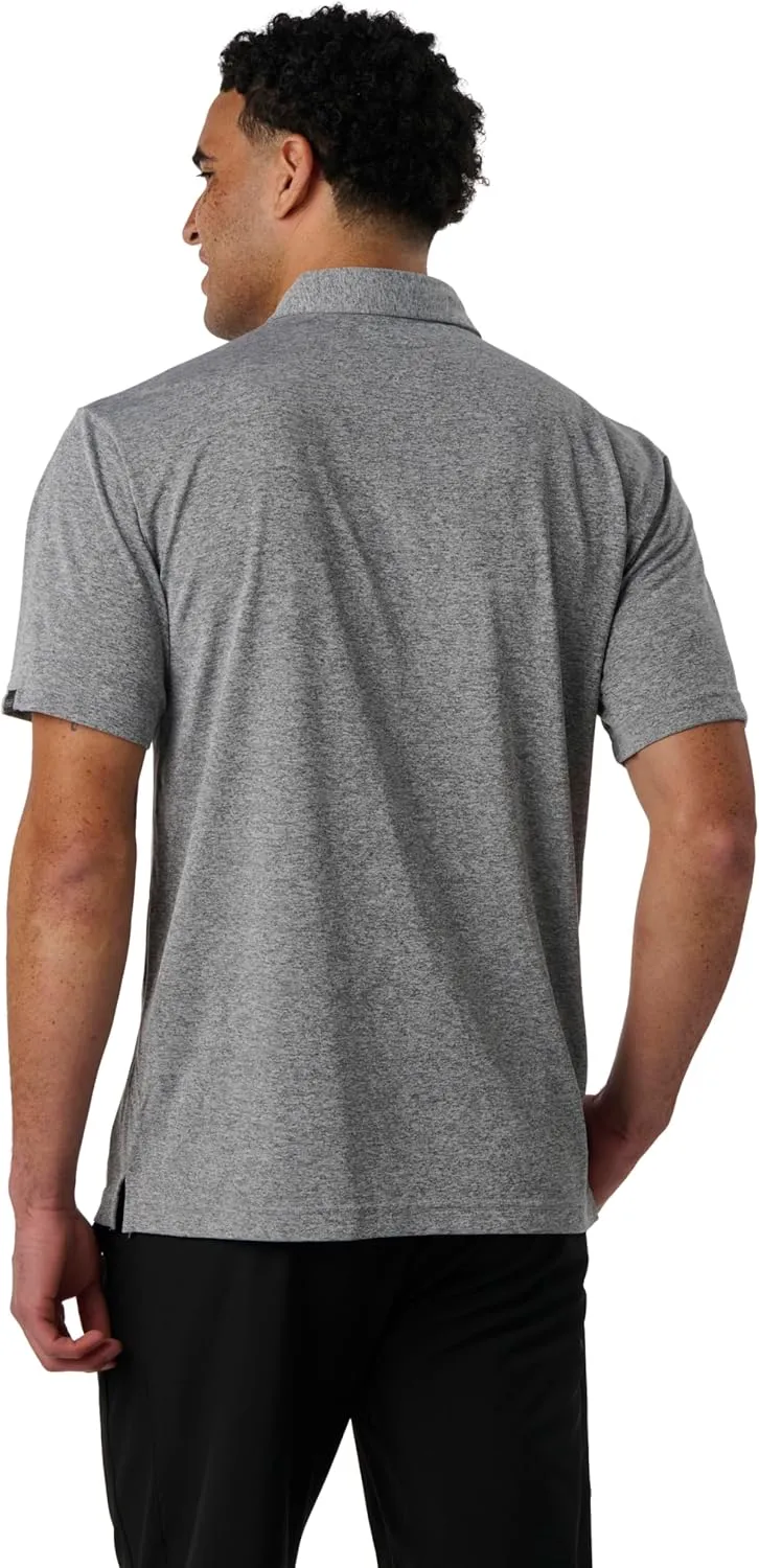 Recover Men's Recycled Polyester Polo Shirt  Moisture-Wicking, Lightweight & Breathable, Athletic Fit