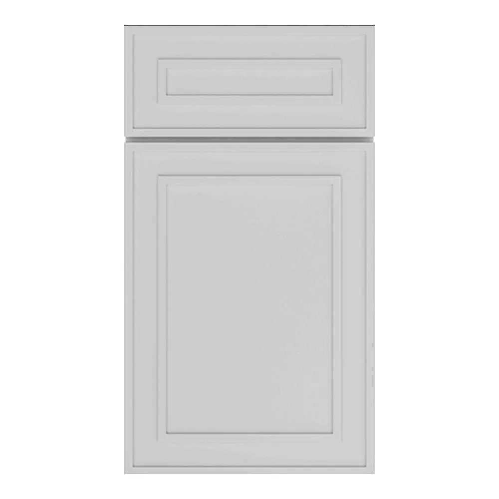 RTA - Elegant Shaker White - 15"W x 30"H x 0.75"D - Wall Molding Glass Door with 1 Door